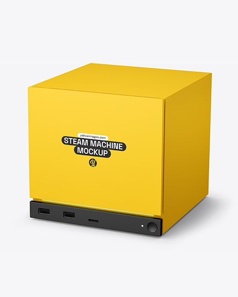 Steam Machine Mockup - Half Side View