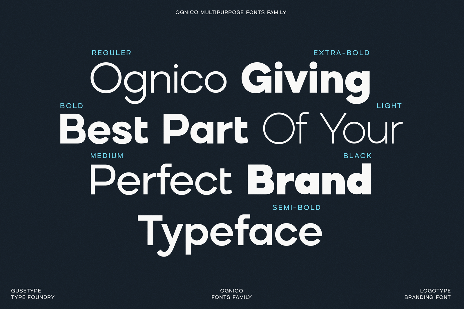 Ognico - Display Sans-Serif Font