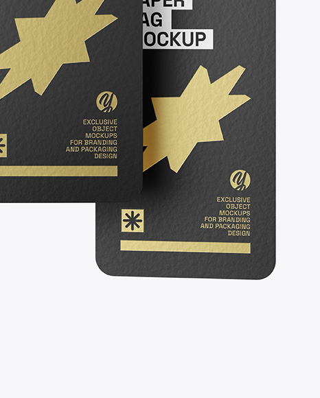 Two Paper Clothing Tags Mockup