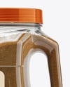Plastic Jar with Grounded Coriander Mockup