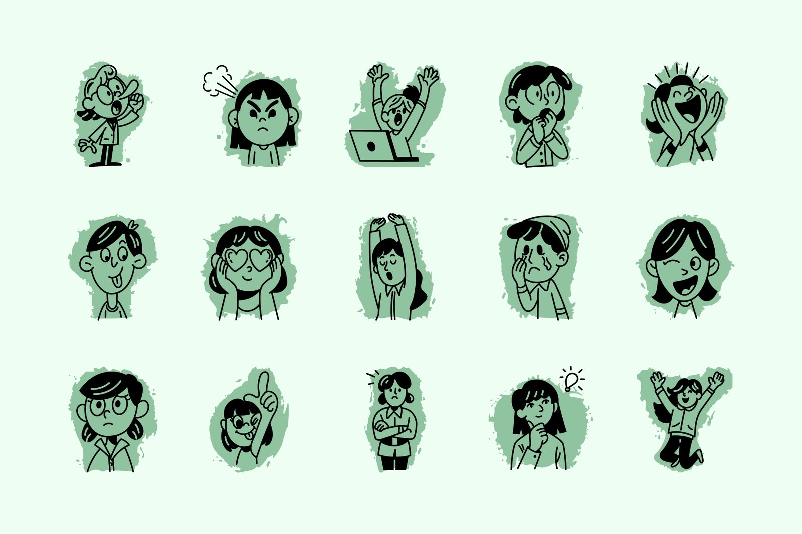 Reaction Doodle Icon Pack