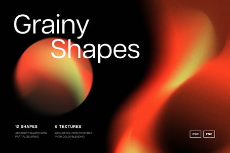 Blended Gradient Shapes Collection - Textures