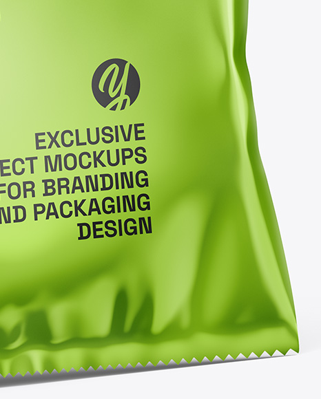 Metallic Snack Package Mockup