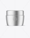 Matte Metallic Cosmetic Jar Mockup