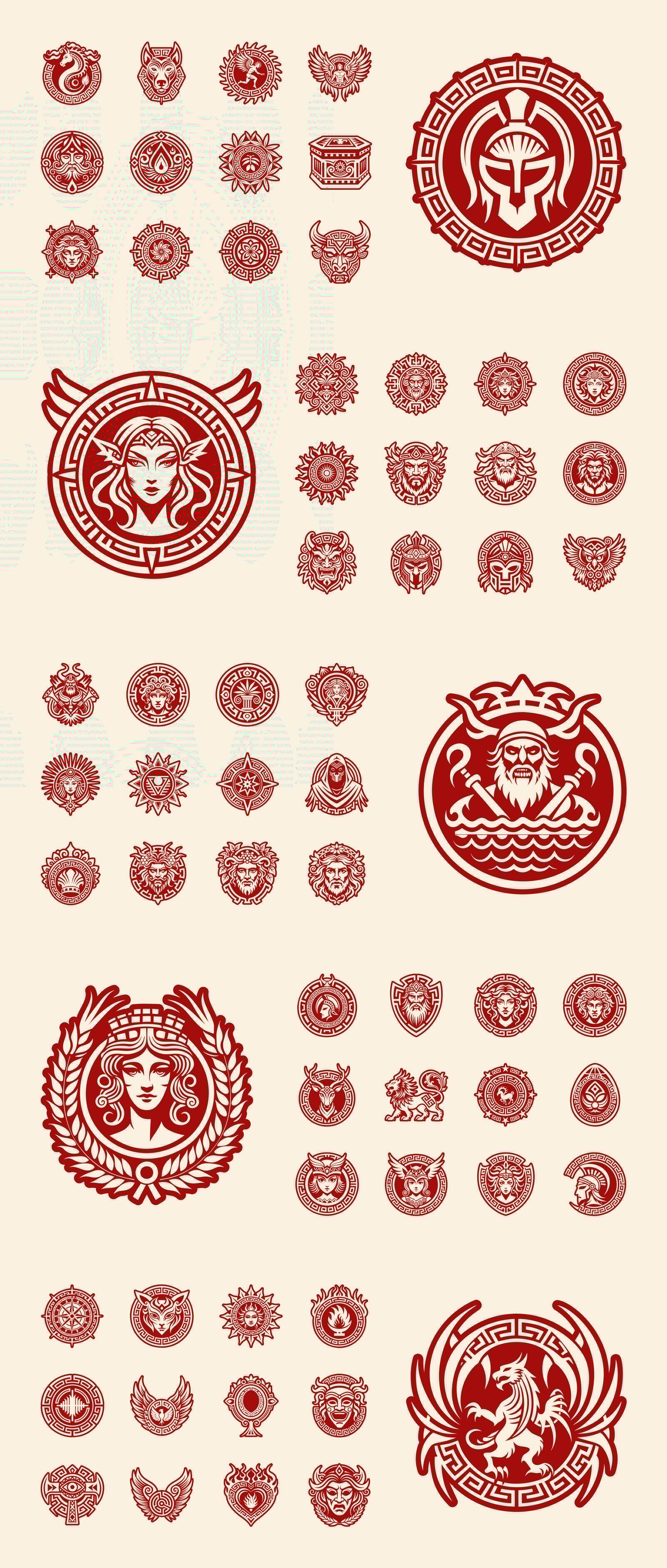 Greek God Symbols Set