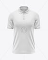 Men's Short Sleeve Raglan Polo Mockup