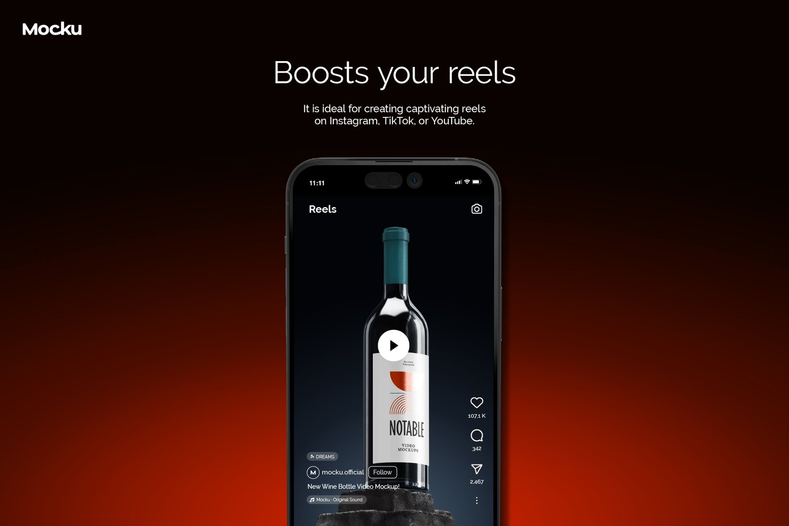 Bordeaux Wine Video Mockup - Notable Collection