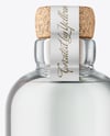 Dry Gin Bottle with Cork Mockup