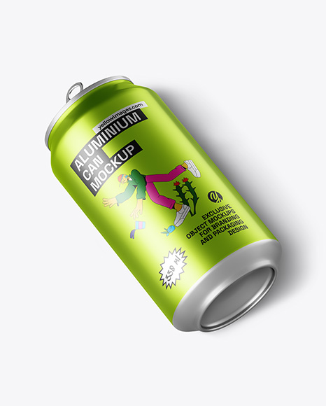 Aluminium Drink Can Mockup
