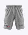 Heather Shorts Mockup - Front View