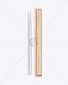 Plastic Chopsticks with Kraft Package Mockup