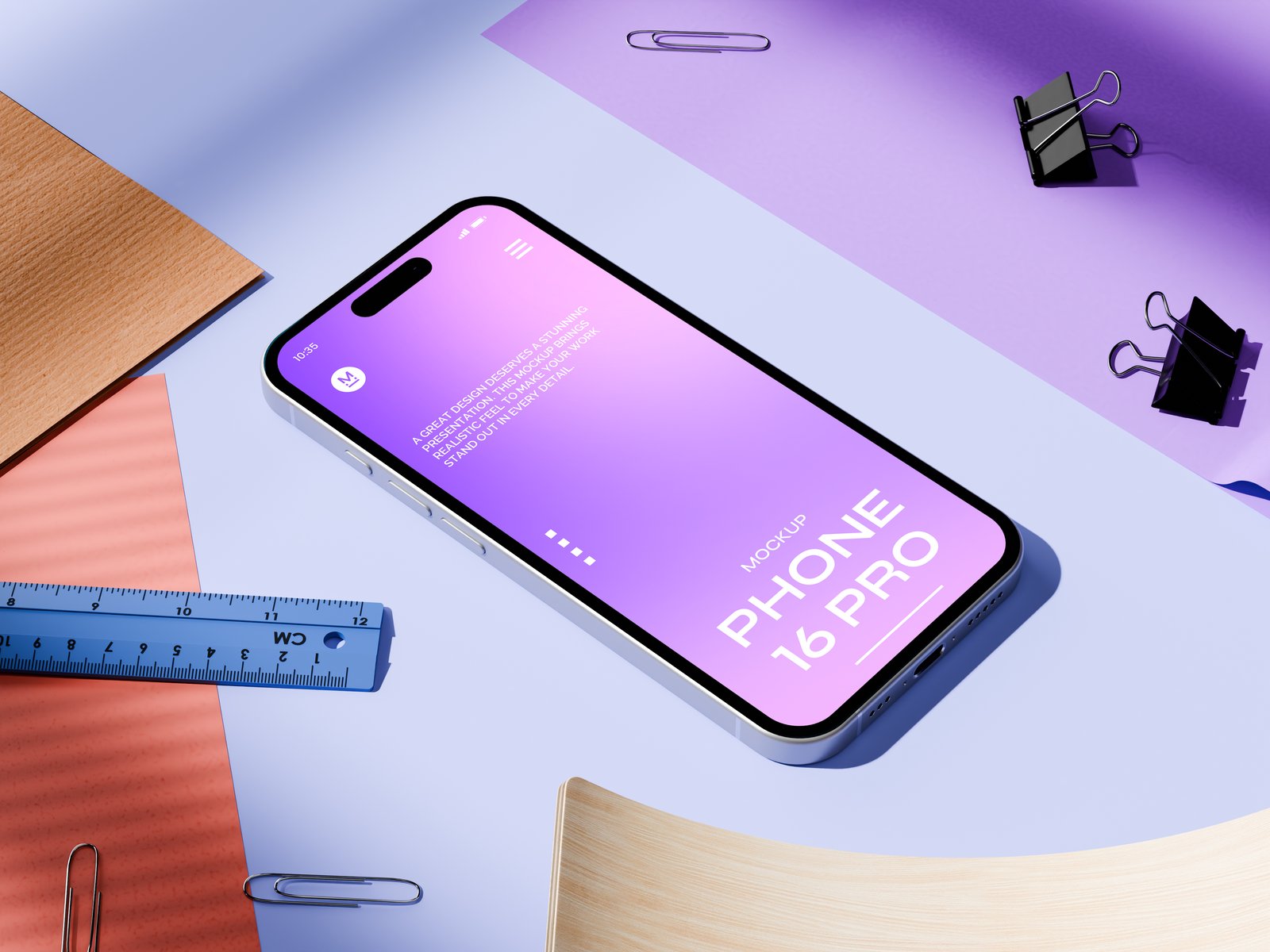 Stylish Phone 16 Pro Mockup