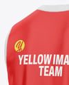 Basketball Jersey Mockup - Back Half Side View