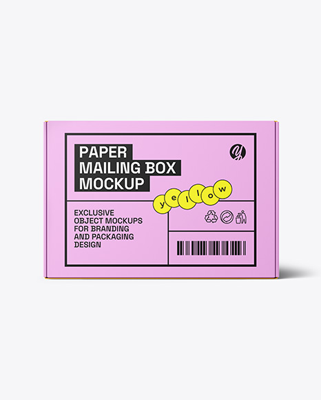 Paper Mailing Box Mockup