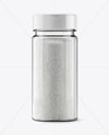 Plastic Jar with Fine Sea Salt Mockup