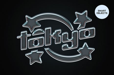 Cyber Chrome Text & Logo Effect - Chrome effect