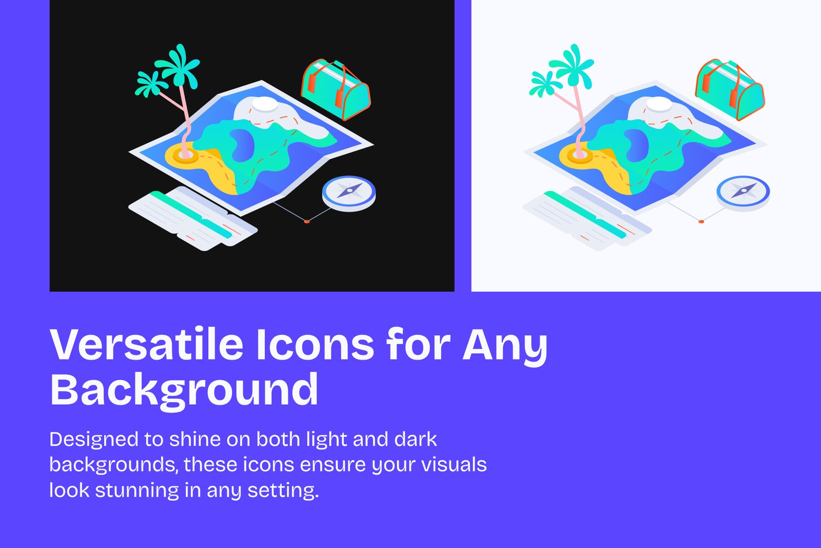 Travel Isometric Icons Pack
