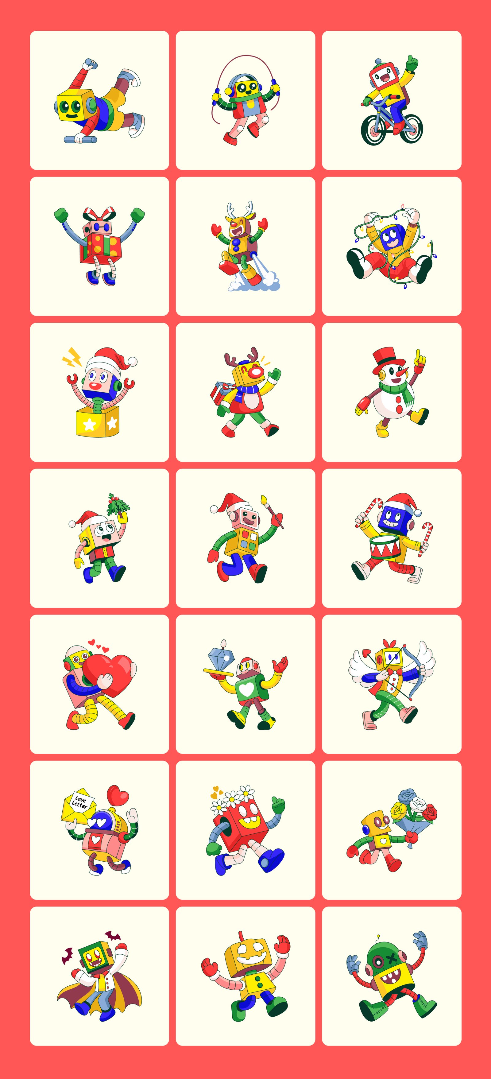 Everyday Bots Illustration Bundle