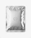 Glossy Metallic Sachet Mockup
