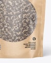 Frosted Stand-Up Pouch w/ Chia Seeds Mockup