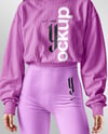 Woman Wearing Sweatshirt & Leggings Mockup