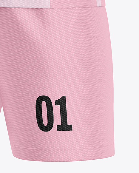 Kids Sports Kit Mockup - Half Side View