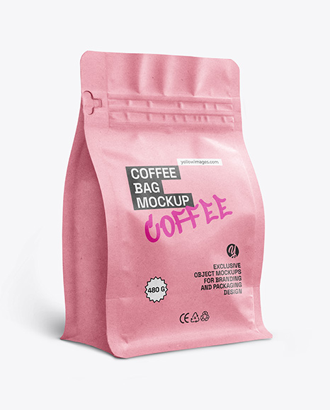 Kraft Paper Coffee Bag Mockup