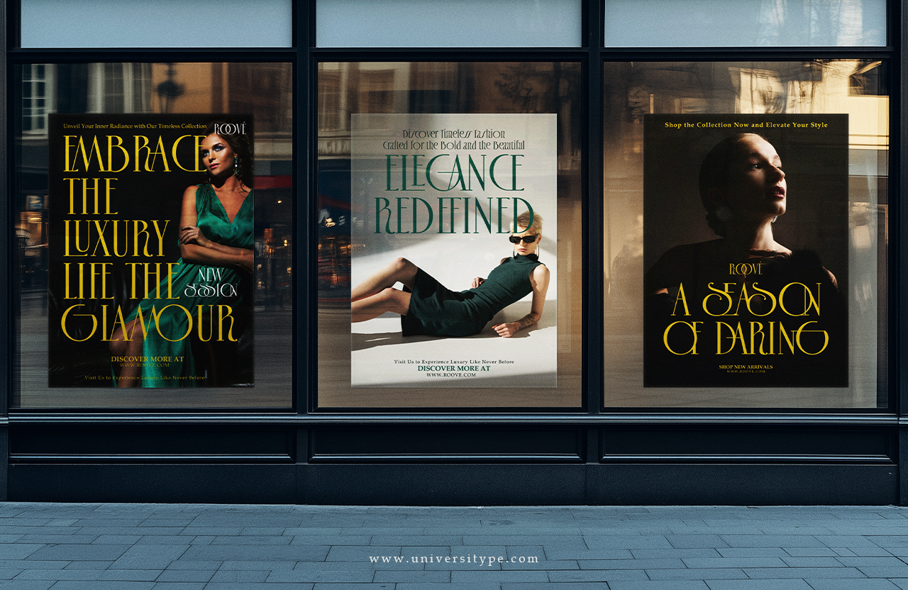 UT Sagora Glamour - A Luxury Serif Font