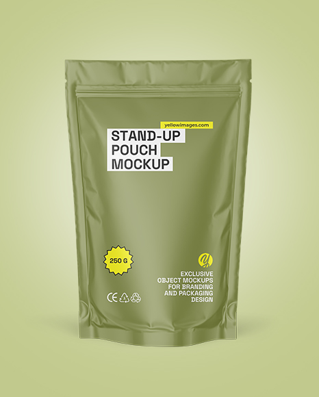 Matte Stand-up Pouch Mockup