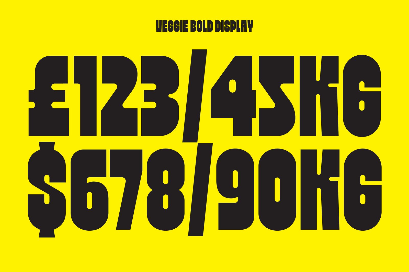 Veggie - Bold Font
