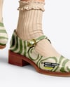 Mary Janes with Socks on Woman's Legs Mockup