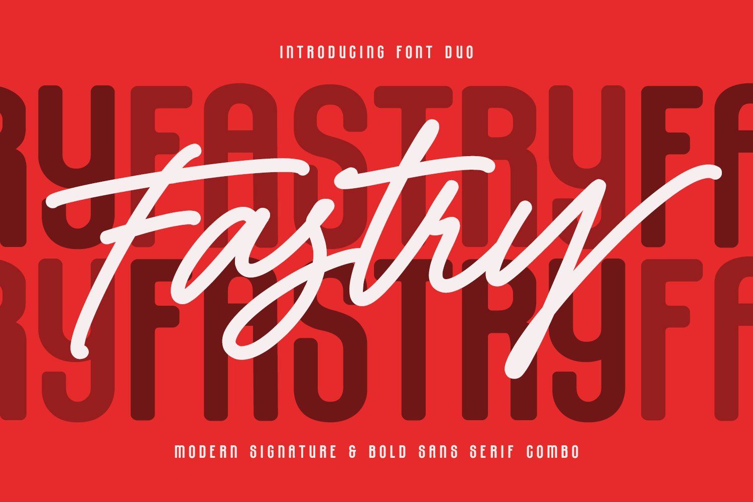 Fastry Font Duo Modern Signature Bold Sans Combo