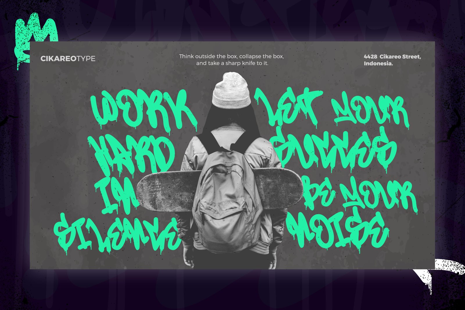 Misty Lines - A dripping Monoline Graffiti Font