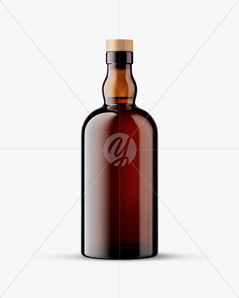 Amber Bottle Mockup