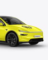 Electric SUV Mockup - Half Side View