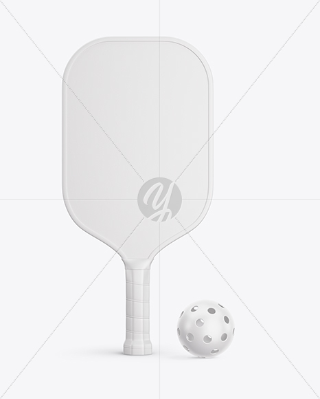 Pickleball Paddle with Ball Mockup