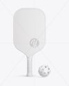 Pickleball Paddle with Ball Mockup