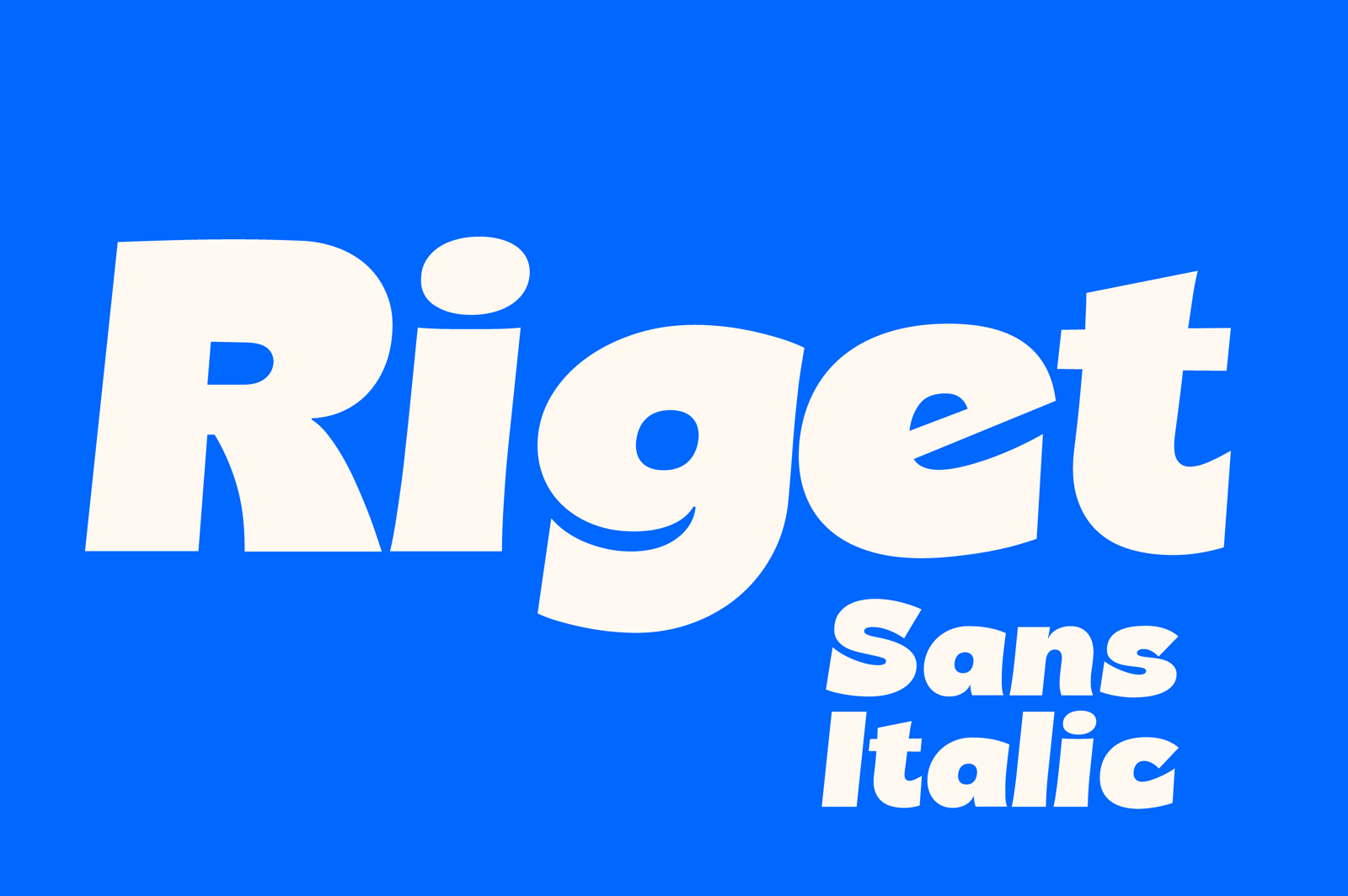 Riget Sans Font