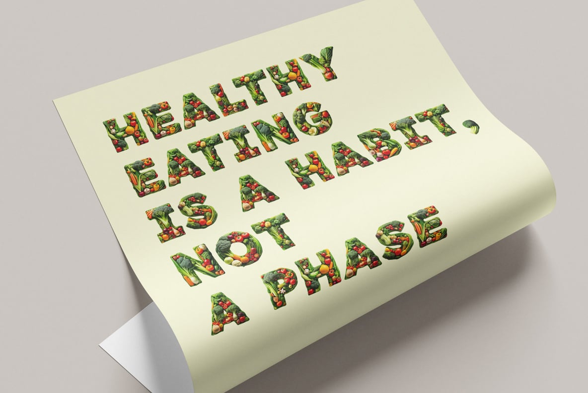 Vegetables Font