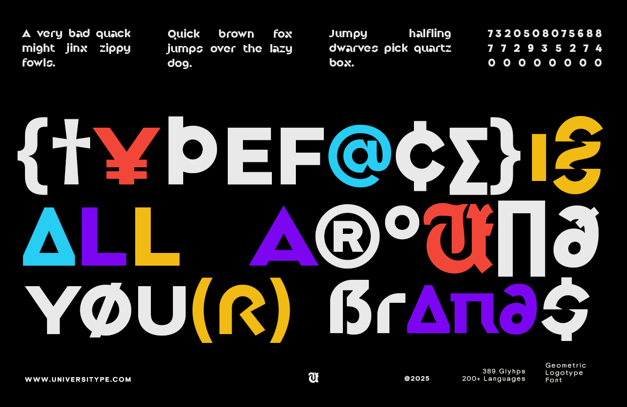 UT Gixora Metric - A Modern Geometric Font