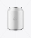 237ml Matte Aluminium Drink Can Mockup