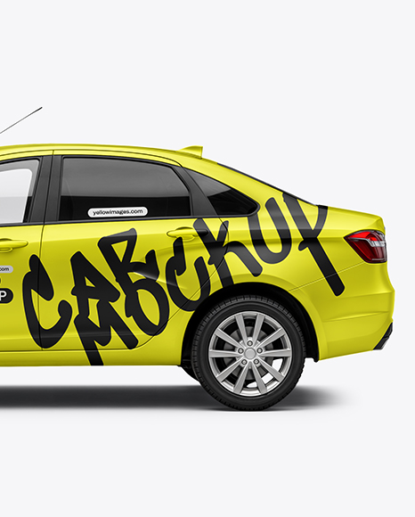 Sedan Mockup - Side View
