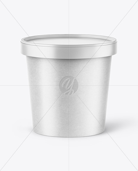 Kraft Paper Ice Cream Cup Mockup