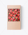 Kraft Strawberry Box Mockup