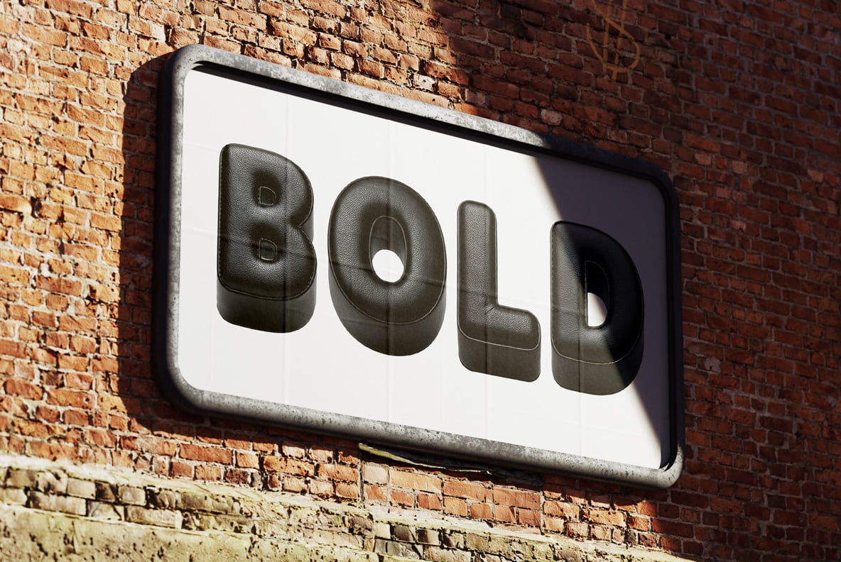 Black Leather Font
