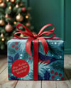 Christmas Gift Box with Red Bow Mockup