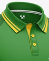 Men's Short Sleeve Raglan Polo Mockup