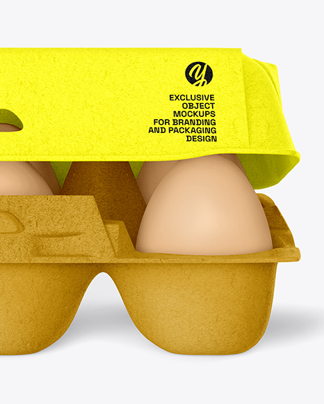 Opened Egg Carton Packaging Mockup