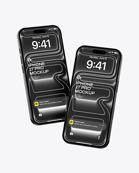 Two iPhone 17 Pro Mockup