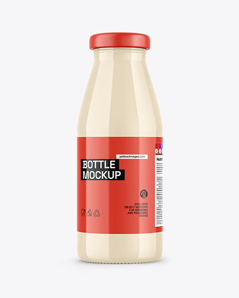 Glossy Bottle Mockup